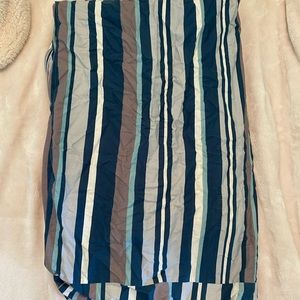 Stripped standard futon mattress cover